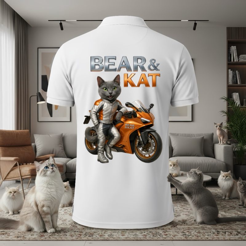 (P5) 🐾 Polo Bear and Kat – Silver Rider Edition