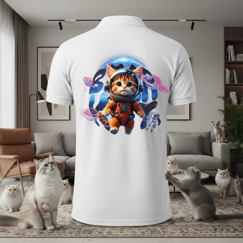 (P21) 🐾 Polo Bear and Kat – Space Cat Edition🪐