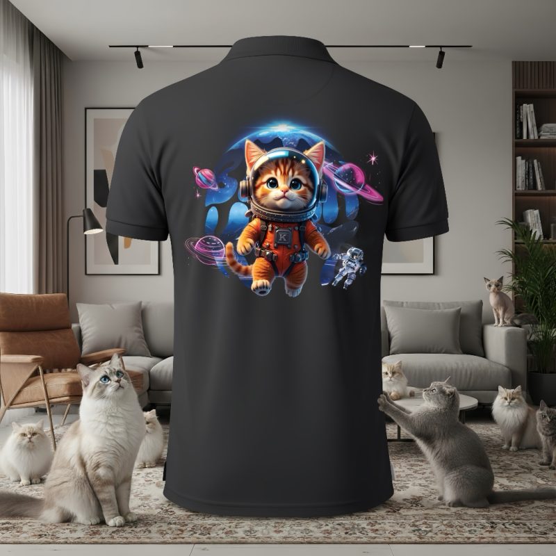 Alternative view of (P21) 🐾 Polo Bear and Kat – Space Cat Edition🪐